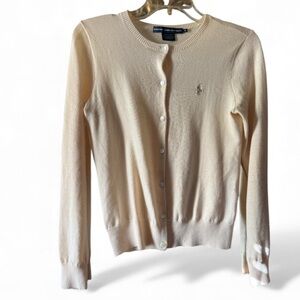 Ralph Lauren Cream Cardigan Sweater